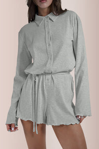 Willluxe® Fall Knit Cardigan Romper
