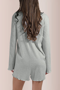 Willluxe® Fall Knit Cardigan Romper