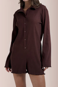 Willluxe® Fall Knit Cardigan Romper