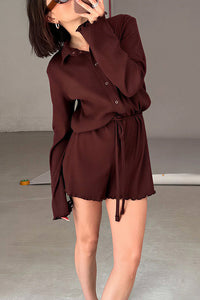 Willluxe® Fall Knit Cardigan Romper