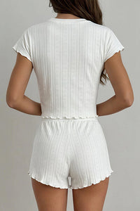 Willluxe® Cloud Soft Pointelle Knit Loungewear Set