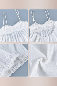 Willluxe® Romantic Lace Trim Babydoll & Ruffle Bloomer Sleepwear Set
