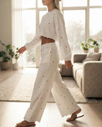 Willluxe® Sweetheart Ribbed Knit Loungewear Set