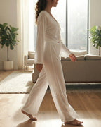 Willluxe® Cozy Knit Tie-Front Loungewear Set