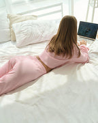 Willluxe® Cozy Knit Tie-Front Loungewear Set