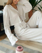 Willluxe® Cozy Knit Tie-Front Loungewear Set