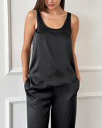 Willluxe® Midnight Elegance Silky Satin Lounge Set