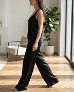 Willluxe® Midnight Elegance Silky Satin Lounge Set