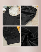 Willluxe® Midnight Elegance Silky Satin Lounge Set