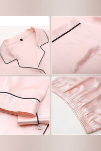 Willluxe® Classic 100% Mulberry Silk Pajama Set - Long Sleeve Loungewear