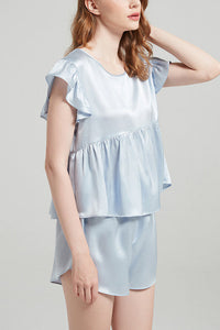 Willluxe® Pure Silk Flutter Sleeve Pajama Set