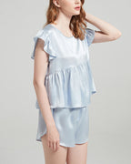 Willluxe® Pure Silk Flutter Sleeve Pajama Set
