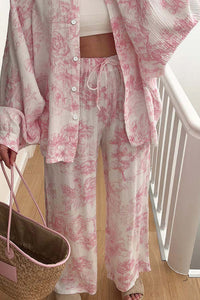 Willluxe® Cotton Printed Oversized Loungewear Set