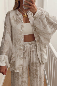 Willluxe® Cotton Printed Oversized Loungewear Set