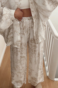 Willluxe® Cotton Printed Oversized Loungewear Set