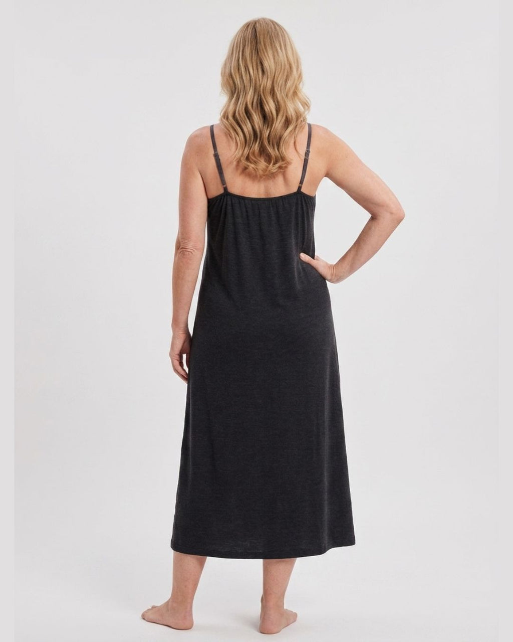 Willluxe® Modal Built-In Pads & Pockets Sleep Dress