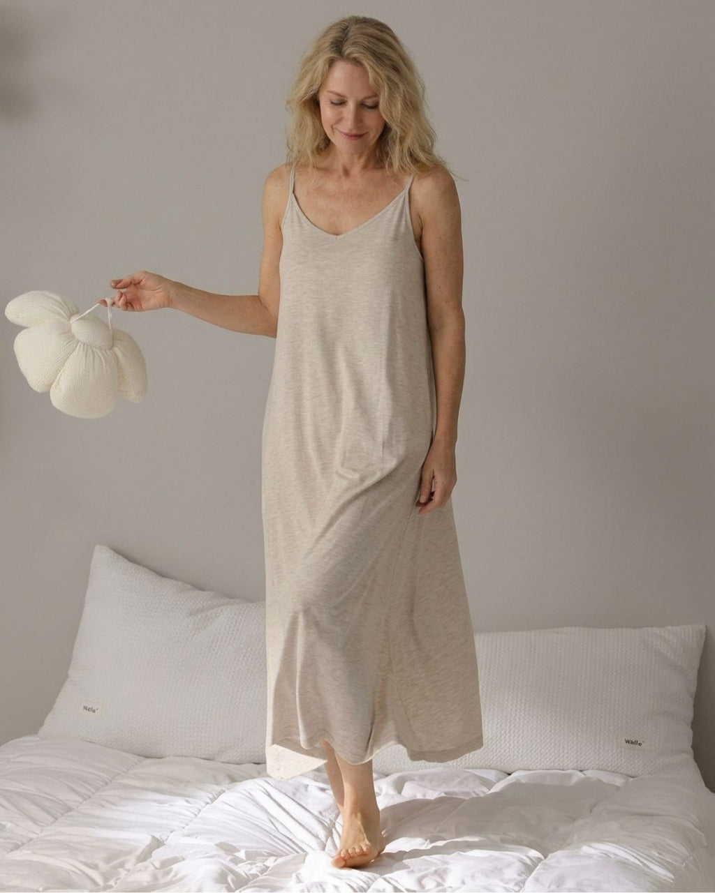 Willluxe® Modal Built-In Pads & Pockets Sleep Dress
