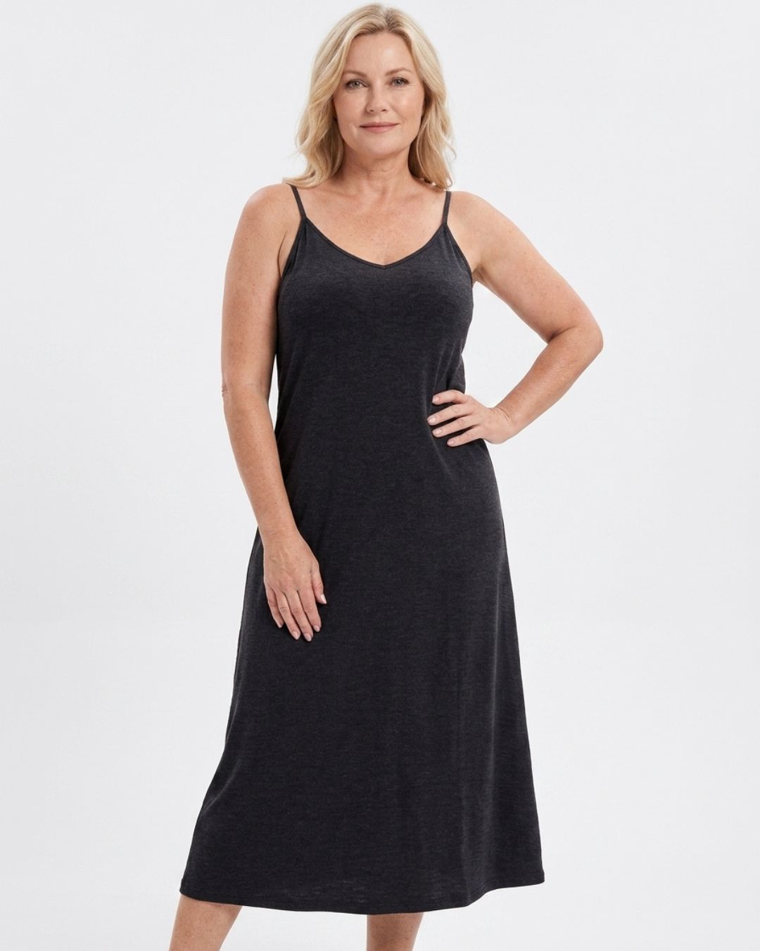 Willluxe® Modal Built-In Pads & Pockets Sleep Dress