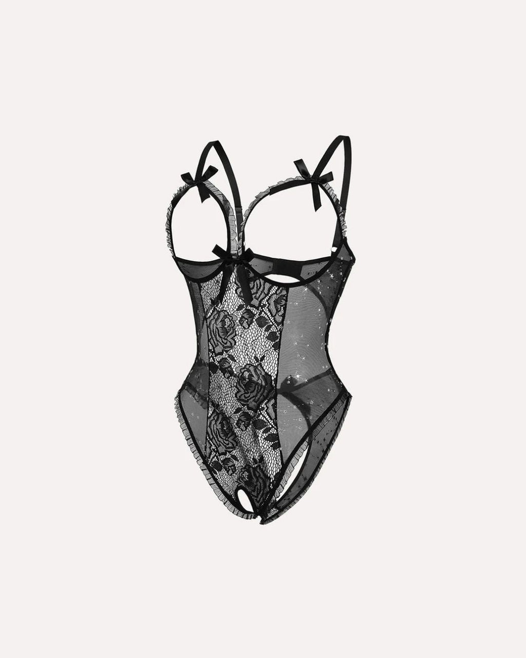 Willluxe® Christmas Lace Mini Bodysuit