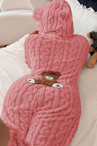 Willluxe® Cozy Plush Hooded Onesie Pajamas