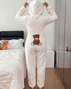 Willluxe® Cozy Plush Hooded Onesie Pajamas