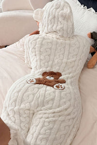 Willluxe® Cozy Plush Hooded Onesie Pajamas