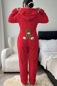 Willluxe® Cozy Plush Hooded Onesie Pajamas