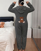 Willluxe® Cozy Plush Hooded Onesie Pajamas