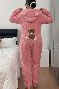 Willluxe® Cozy Plush Hooded Onesie Pajamas