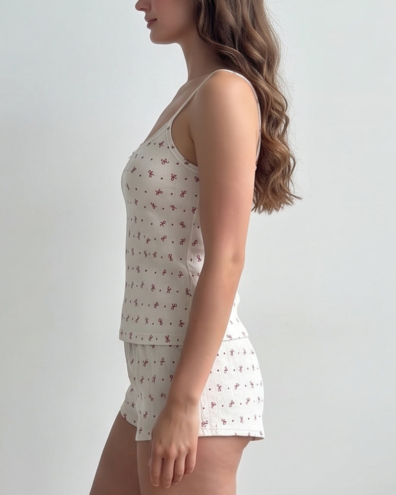 Willluxe® Lace Floral Cami & Shorts Lounge Set