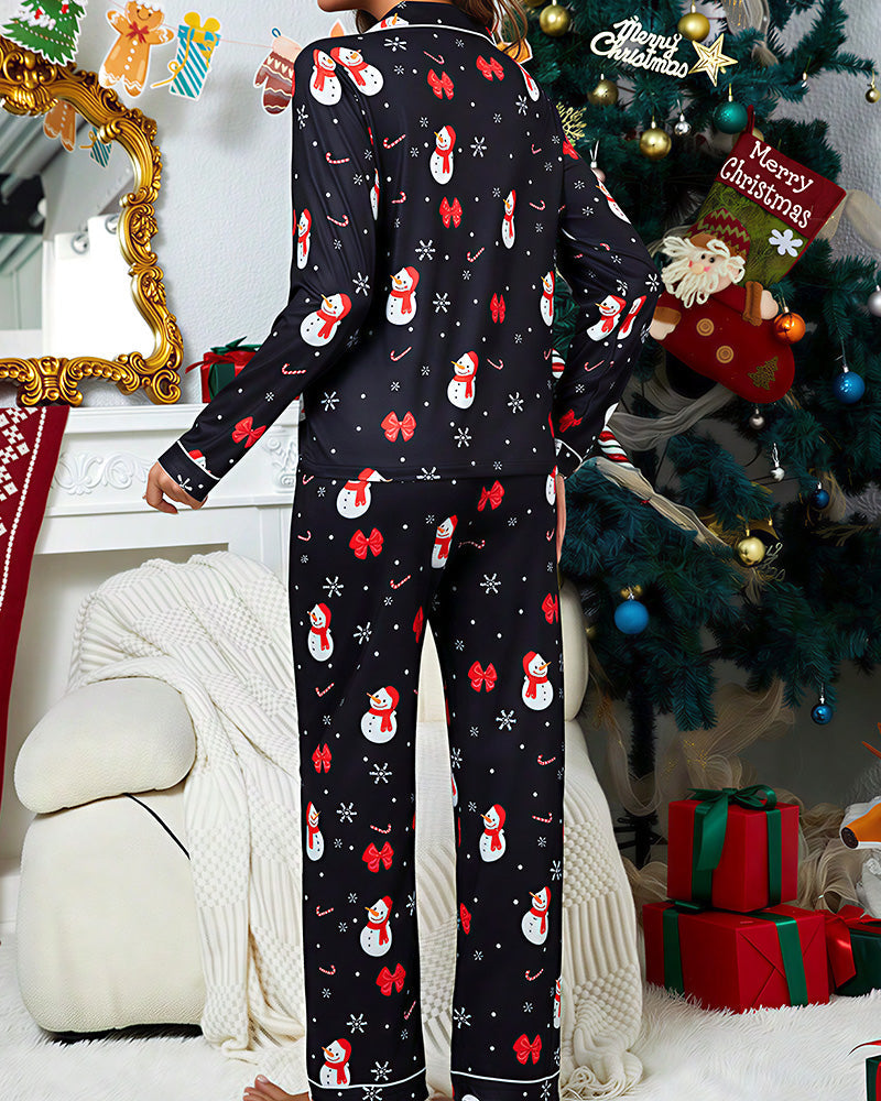 Willluxe® Festive Holiday Pajama Set Halloween