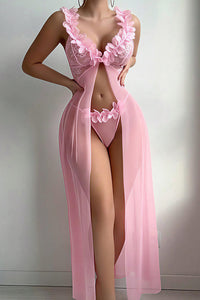 Willluxe® Sheer Mesh Long Lingerie Gown