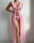 Willluxe® Sheer Mesh Long Lingerie Gown