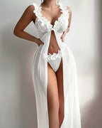 Willluxe® Sheer Mesh Long Lingerie Gown