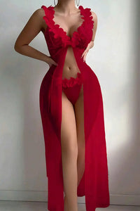 Willluxe® Sheer Mesh Long Lingerie Gown