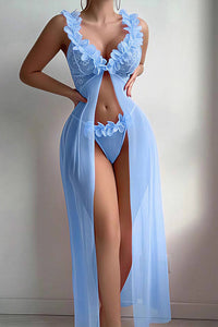 Willluxe® Sheer Mesh Long Lingerie Gown