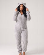 Willluxe® Cozy Cloud Fluffy Hooded Onesie Jumpsuit
