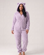 Willluxe® Cozy Cloud Fluffy Hooded Onesie Jumpsuit