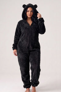 Willluxe® Cozy Cloud Fluffy Hooded Onesie Jumpsuit