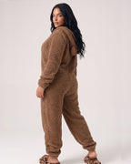 Willluxe® Cozy Cloud Fluffy Hooded Onesie Jumpsuit
