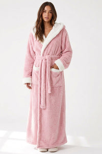 Willluxe® Cozy Ankle-Length Hooded Robe