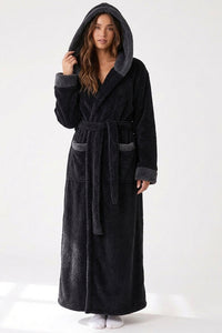 Willluxe® Cozy Ankle-Length Hooded Robe