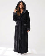 Willluxe® Cozy Ankle-Length Hooded Robe