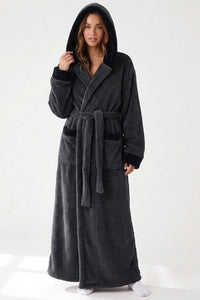 Willluxe® Cozy Ankle-Length Hooded Robe