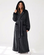 Willluxe® Cozy Ankle-Length Hooded Robe