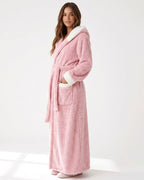 Willluxe® Cozy Ankle-Length Hooded Robe