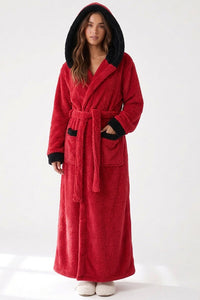 Willluxe® Cozy Ankle-Length Hooded Robe
