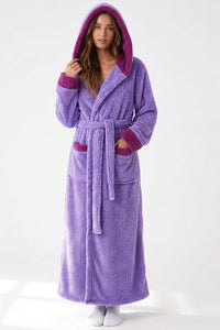 Willluxe® Cozy Ankle-Length Hooded Robe