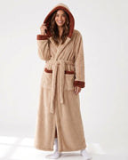 Willluxe® Cozy Ankle-Length Hooded Robe