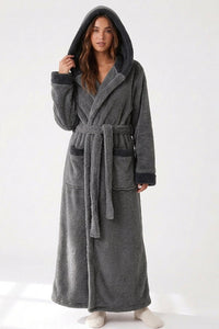 Willluxe® Cozy Ankle-Length Hooded Robe